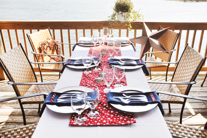 Outdoor banquet room at Bubba's Seafood Restaurant