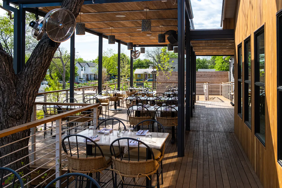 Outdoor Covered Patio at Este