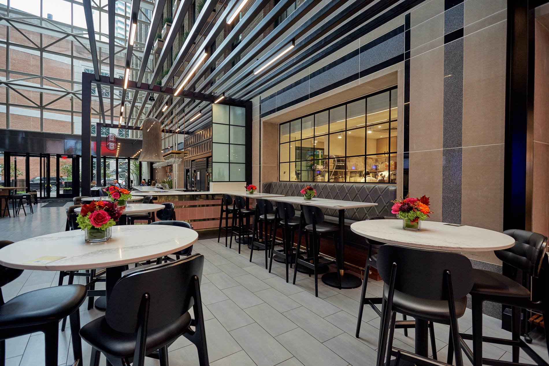 Wine Bar Pergola at High Street Place Food Hall