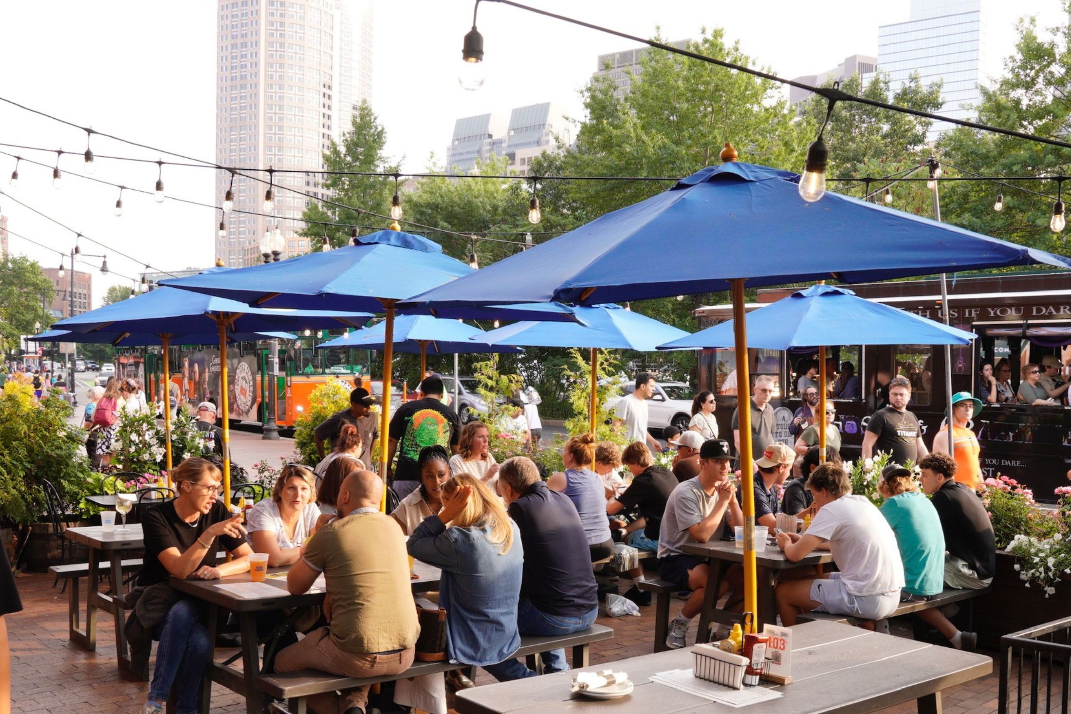 Private Space (Outside on the patio) at Tias Waterfront