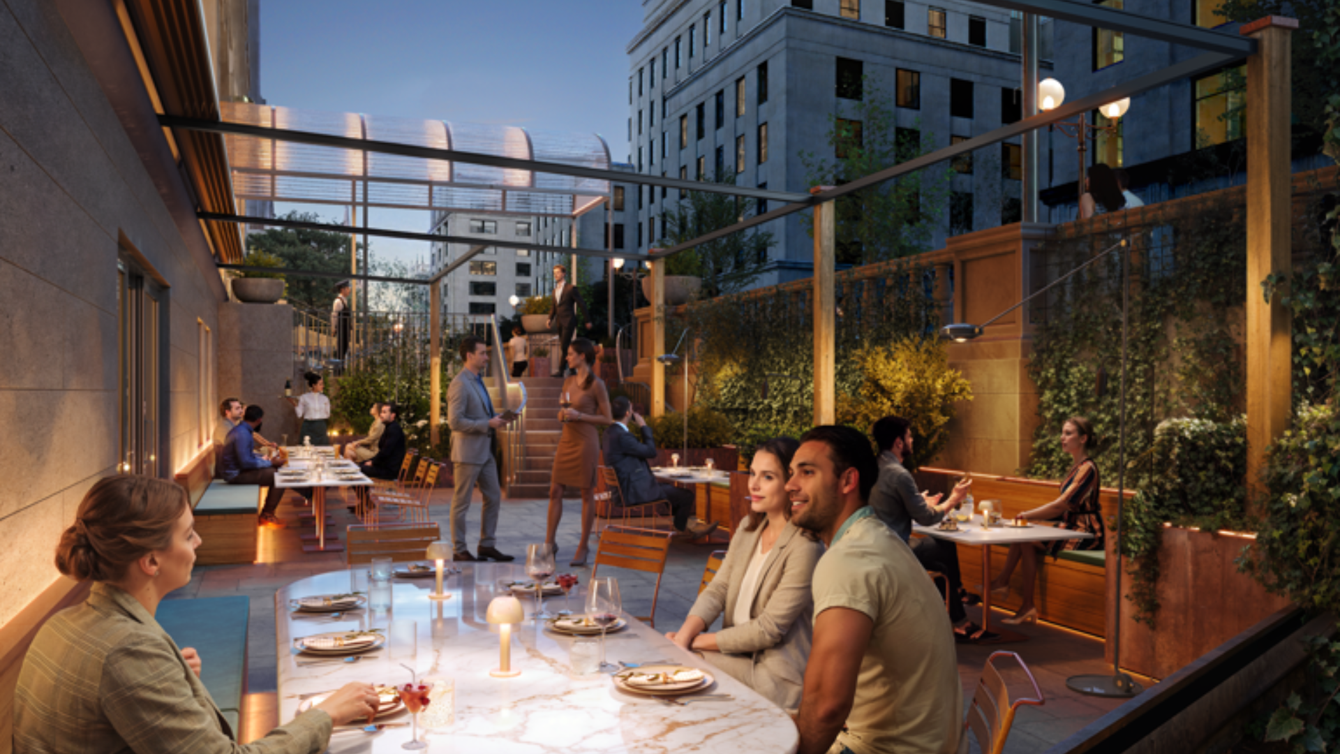 Semi-private spaces at The Berkeley Bistro + Bar
