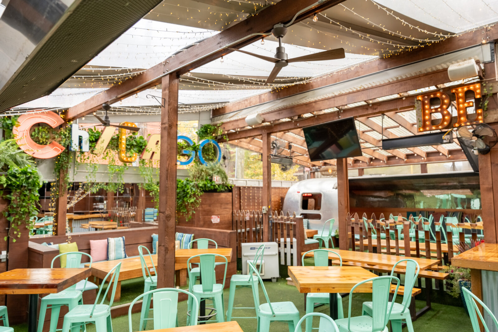Beer Garden at Homeslice Pizza + Patio
