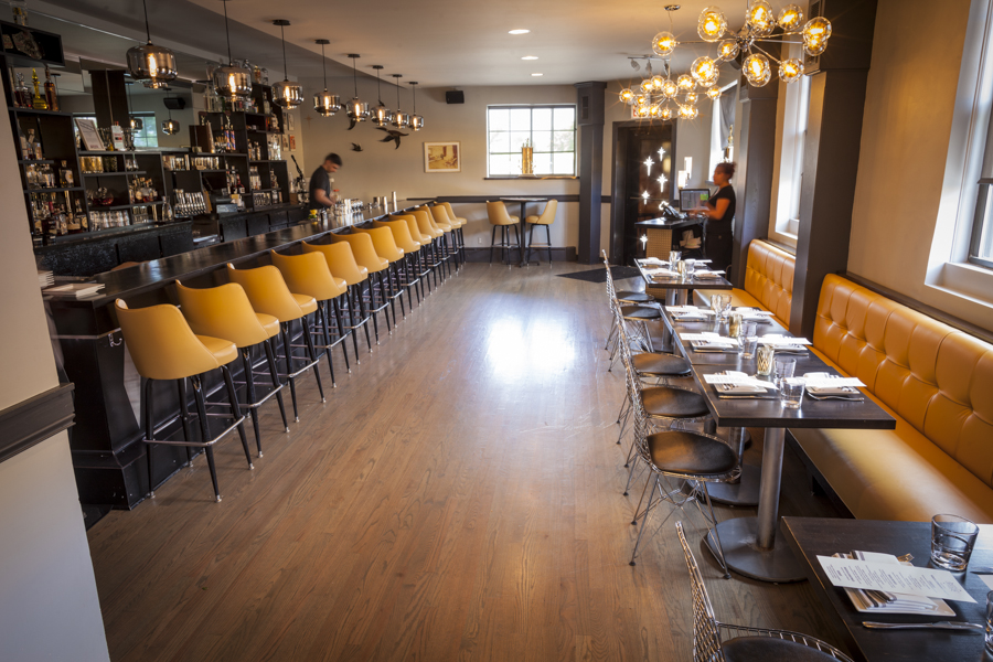 Lounge banquette at The Duck Inn
