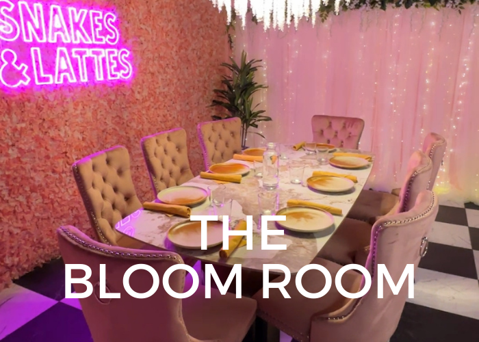 The Bloom Room at Snakes & Lattes Chicago