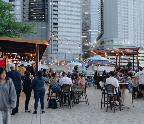 Caffè Oliva at Ohio Street Beach private dining 2