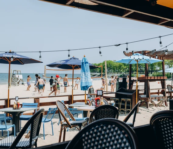 Caffè Oliva at Ohio Street Beach private dining 4