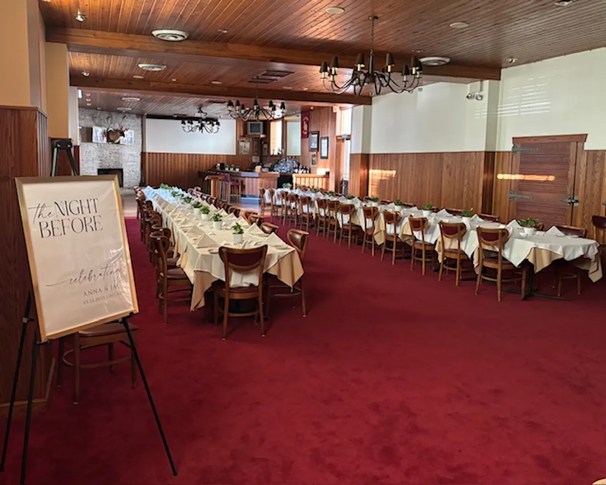 Private banquet room at Erie Cafe