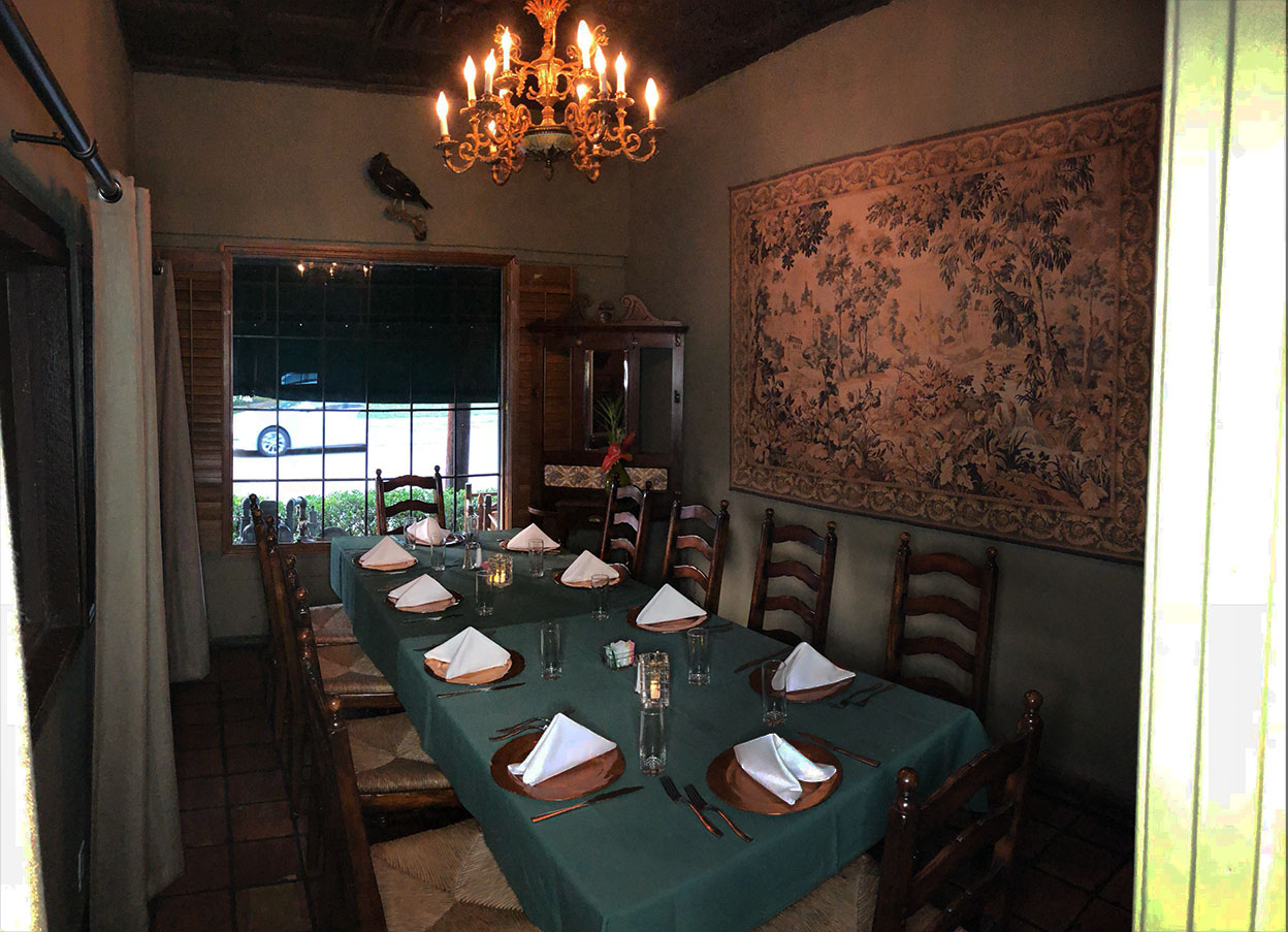Small Private Room at Javier's Gourmet Mexicano
