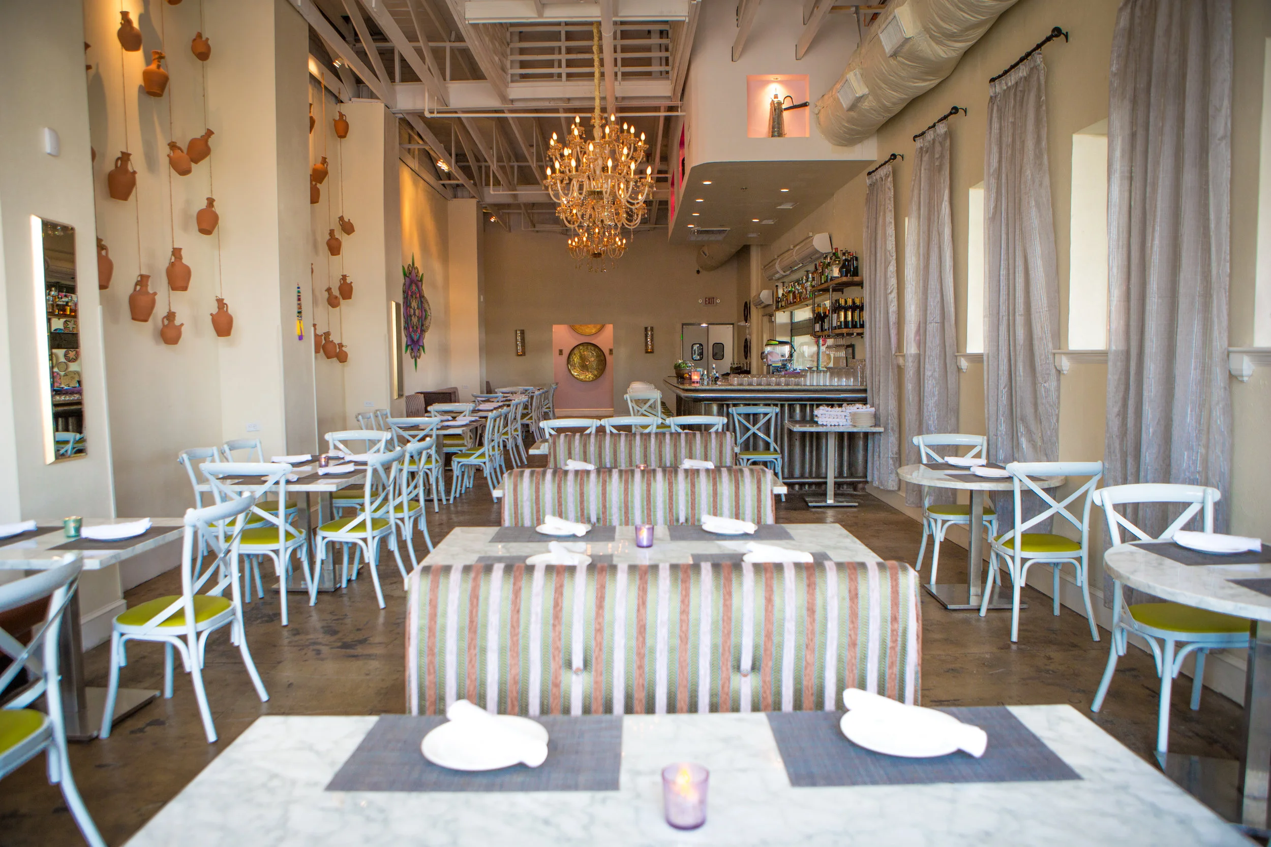 Interior Dining at Zatar Kitchen Bar & Hookah