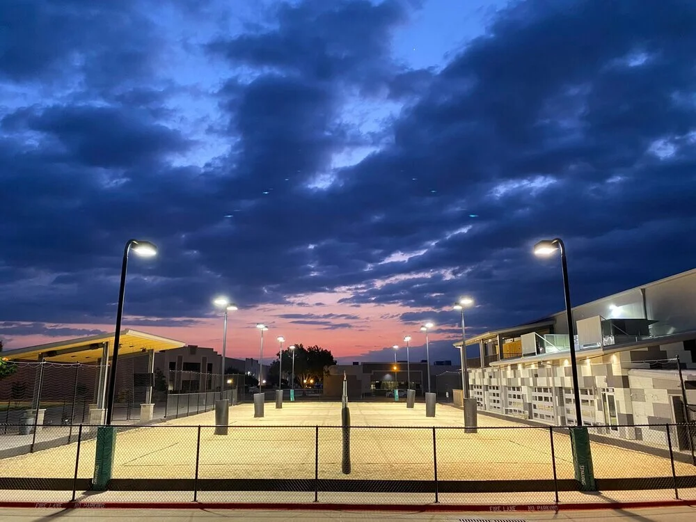Private volleyball courts at The Pond Restaurant