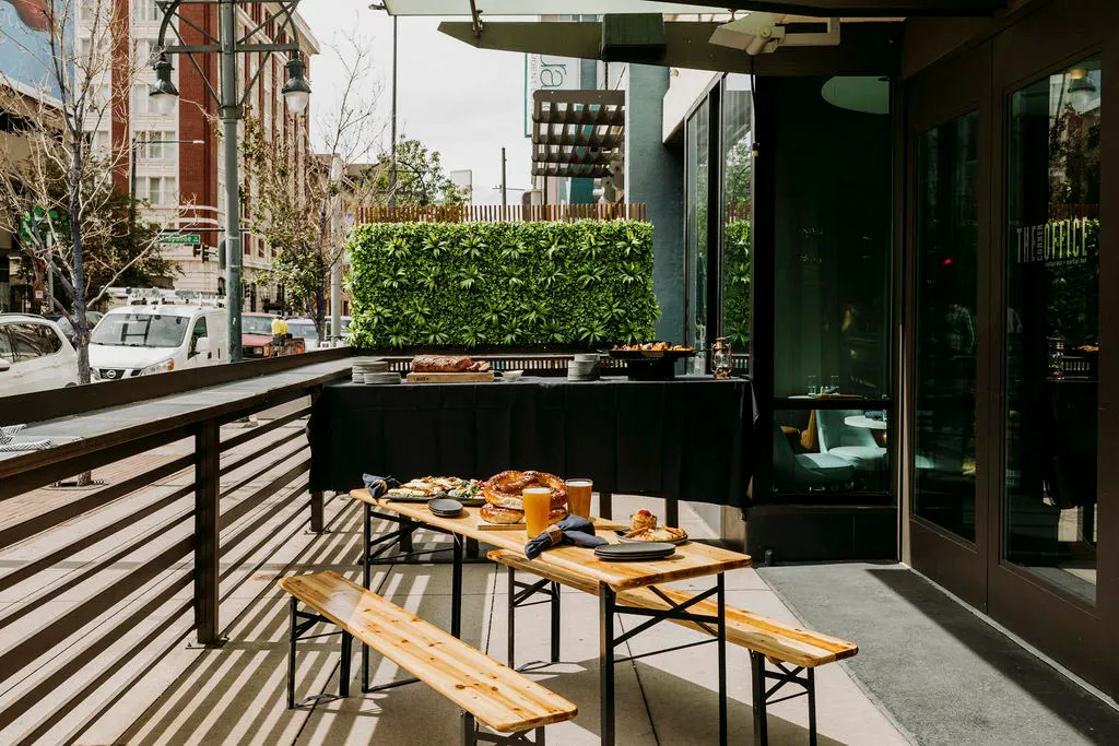 Patio at The Corner Office Restaurant + Martini Bar