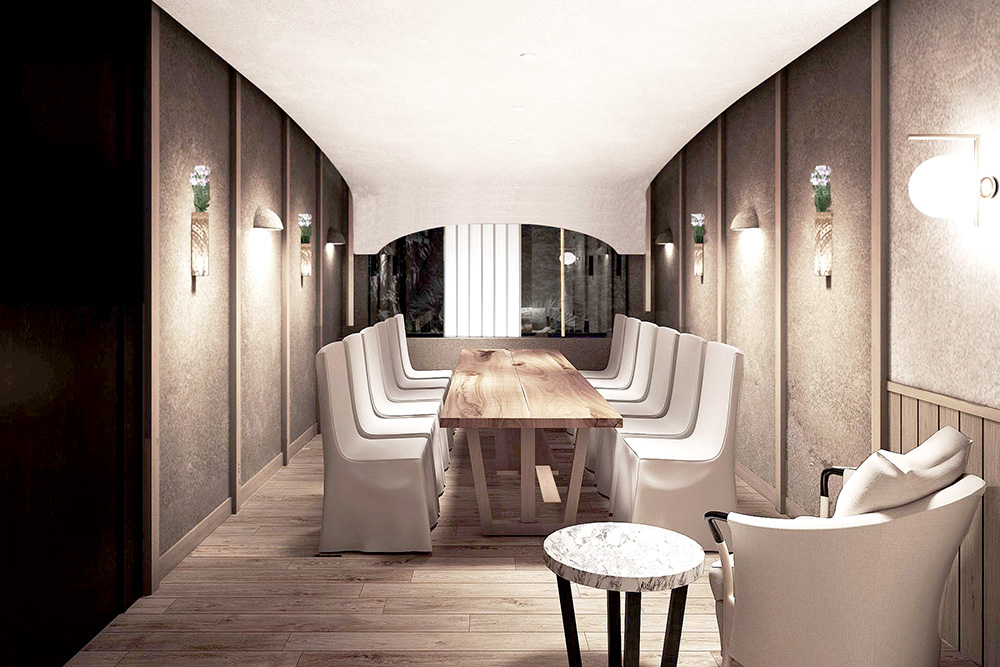 Lounge area at Restaurant Suntory