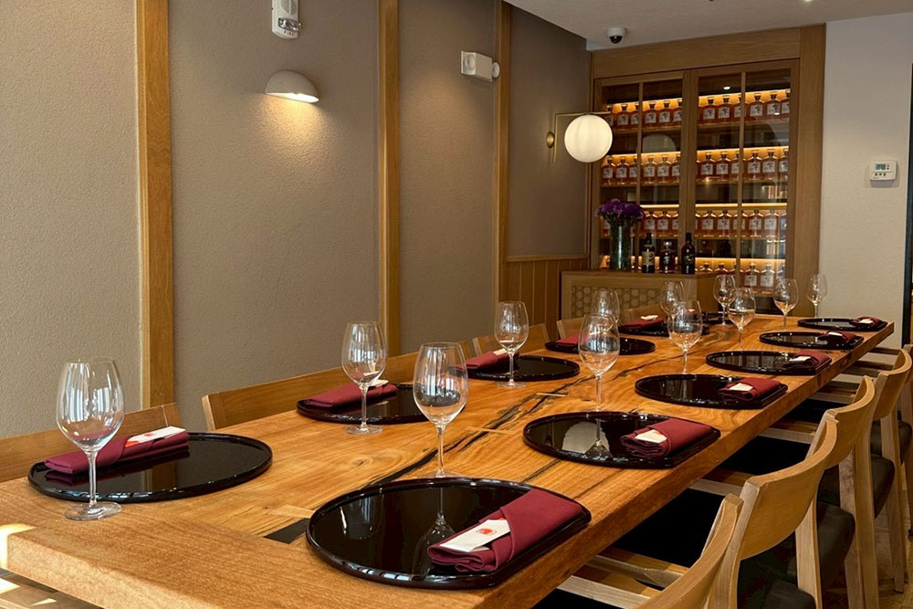 Private dining room at Restaurant Suntory