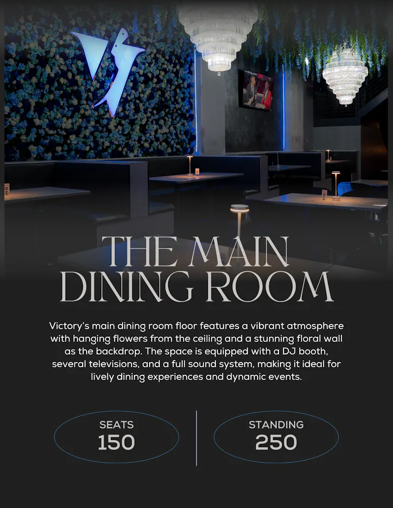 Full restaurant buyout at Victory