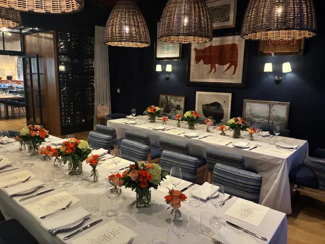 "The Wine Room" Downstairs Private Dining Room at Latuli