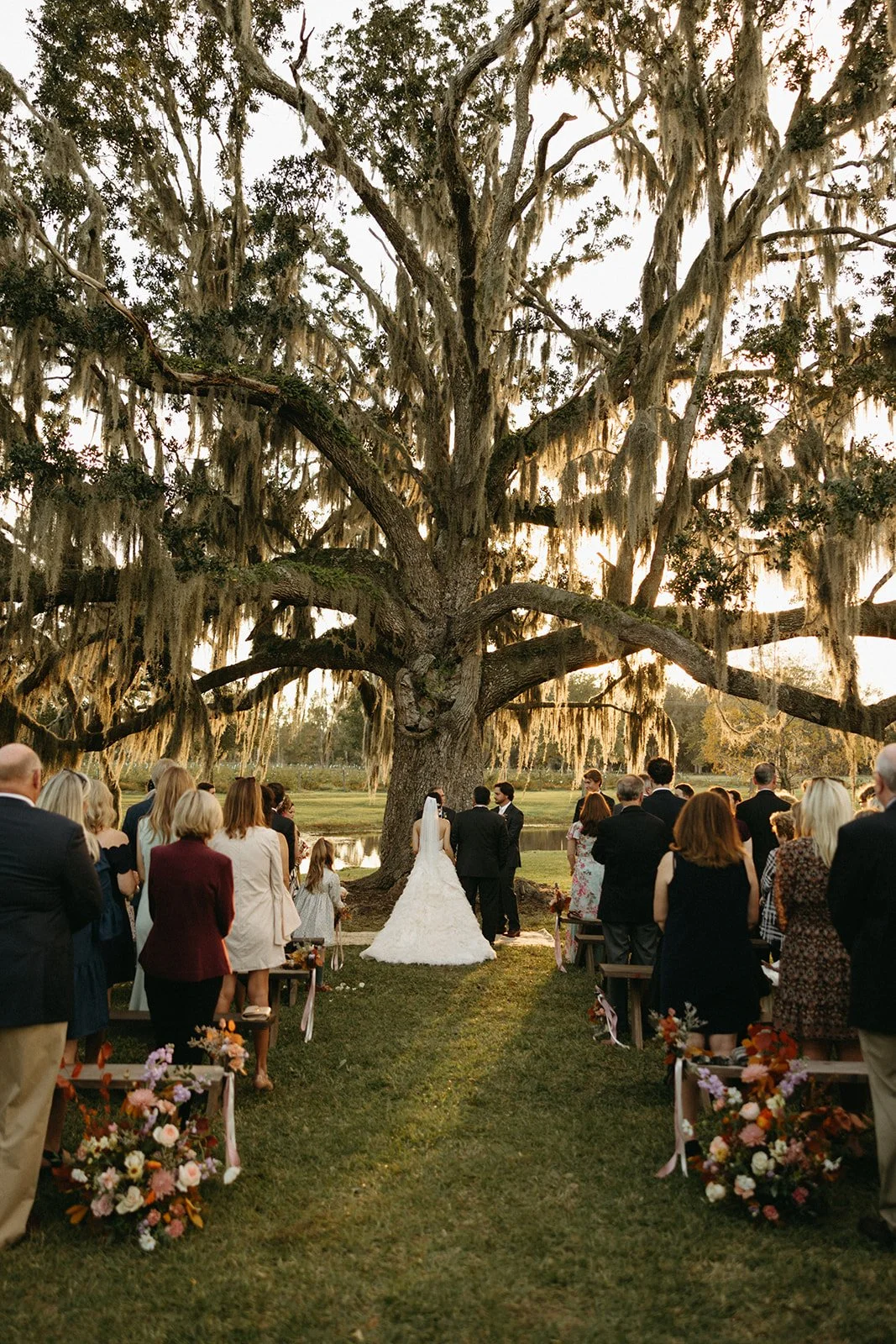 Wedding Ceremony on the farm grounds at Congaree and Penn