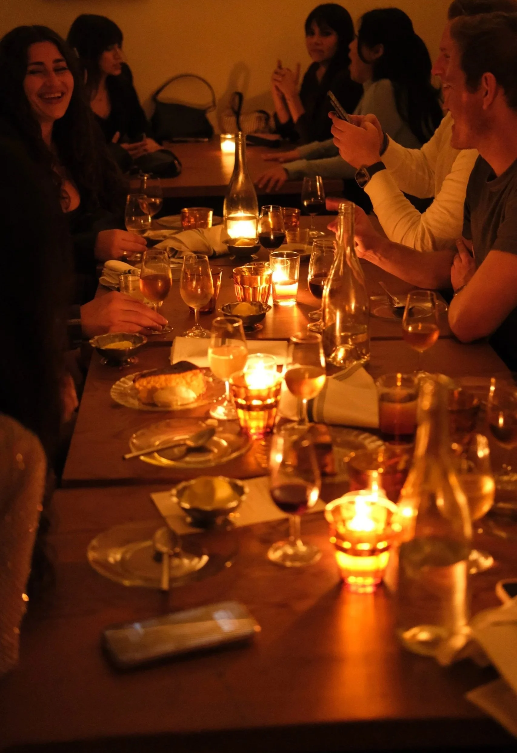 Back half dining room table (up to 12) at Bar Besito