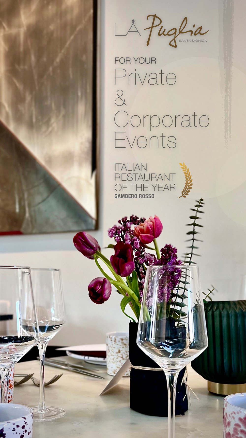 LA Puglia private dining