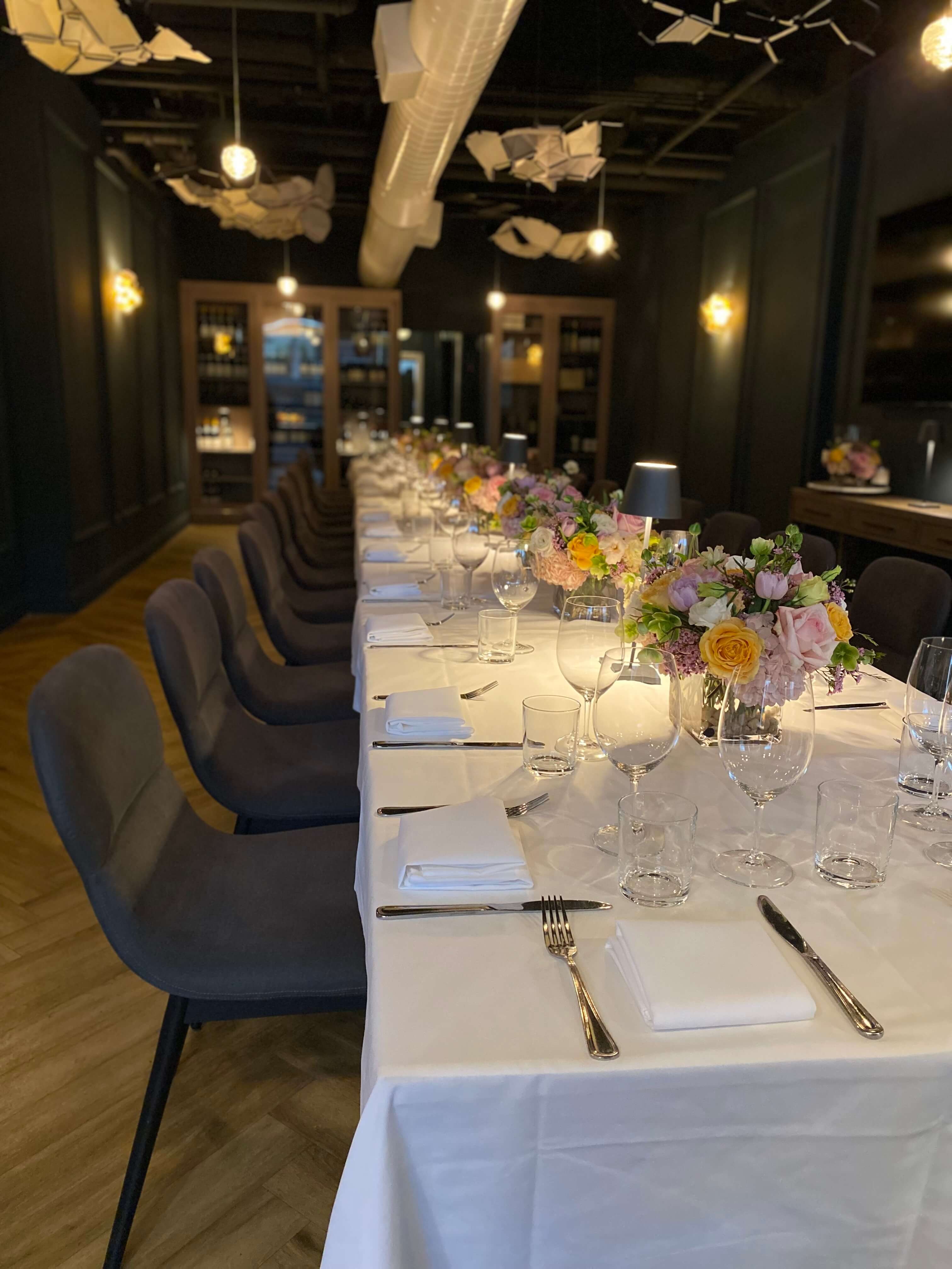 E Baldi private dining