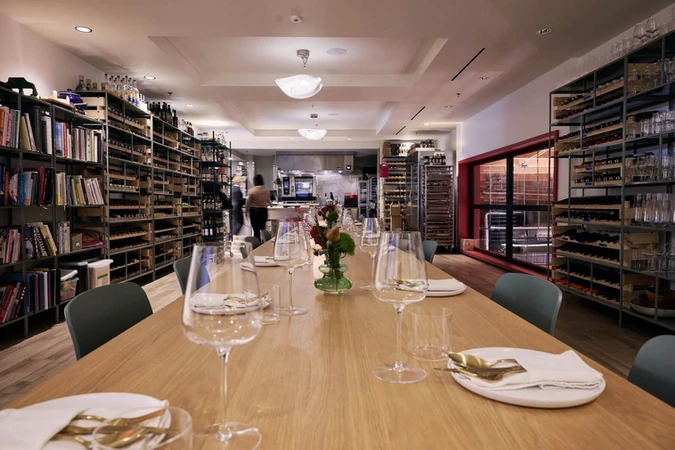 Second-floor private dining room at Tomat