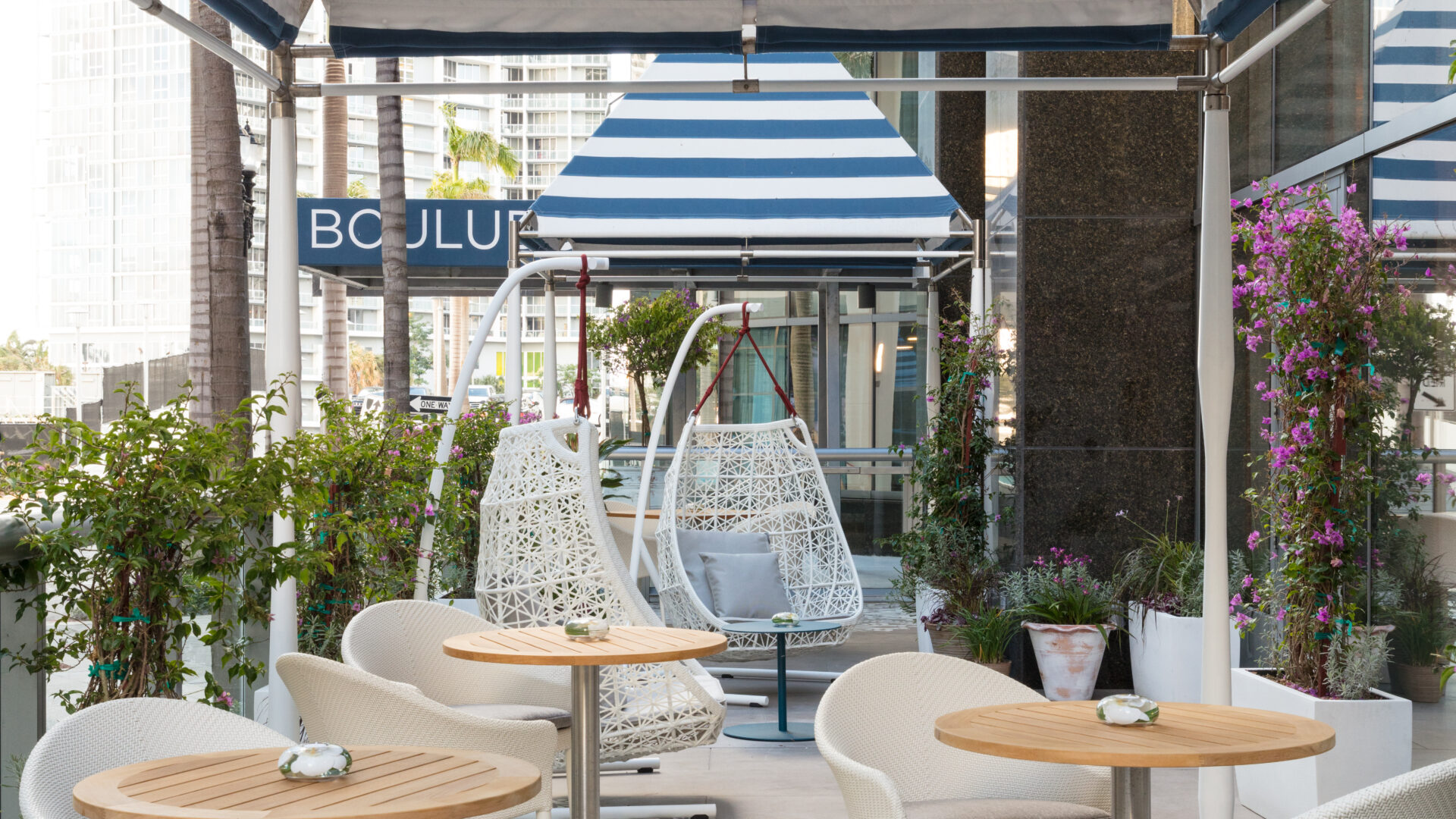 Outside Veranda at Boulud Sud Miami