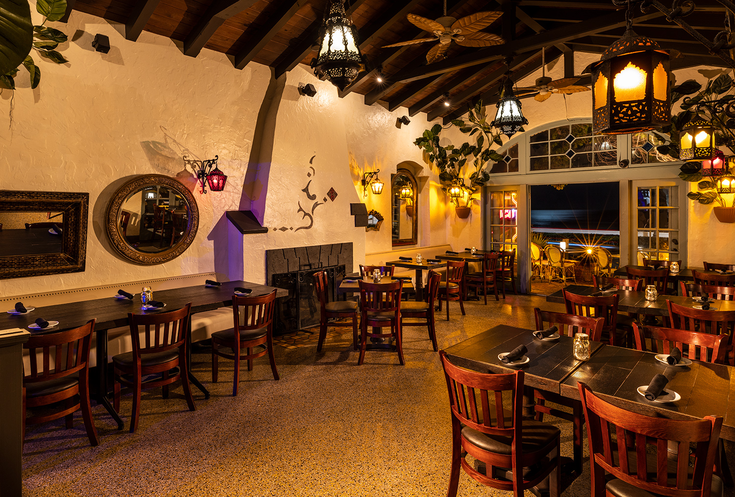 Fireplace Room at Casablanca Cafe