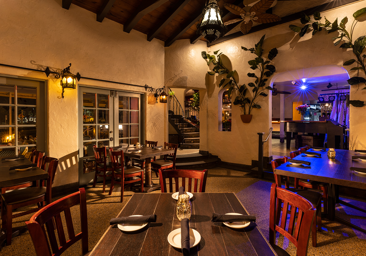 Upstairs Ledge Seating at Casablanca Cafe