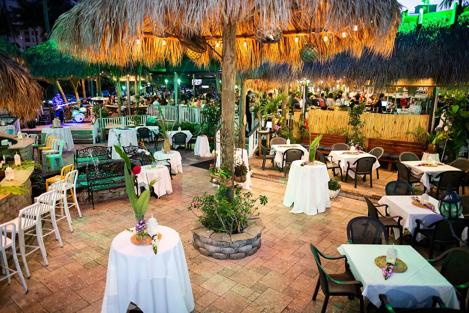 Indoor, Open-Air & Outdoor Spaces at E.R. Bradley's Saloon