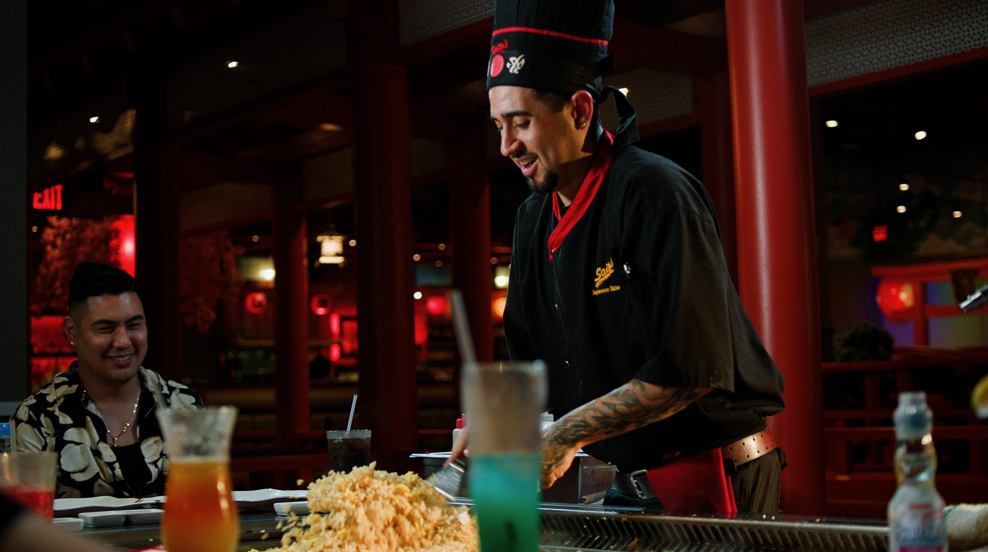 Private Hibachi tables at Saito’s Japanese Steakhouse