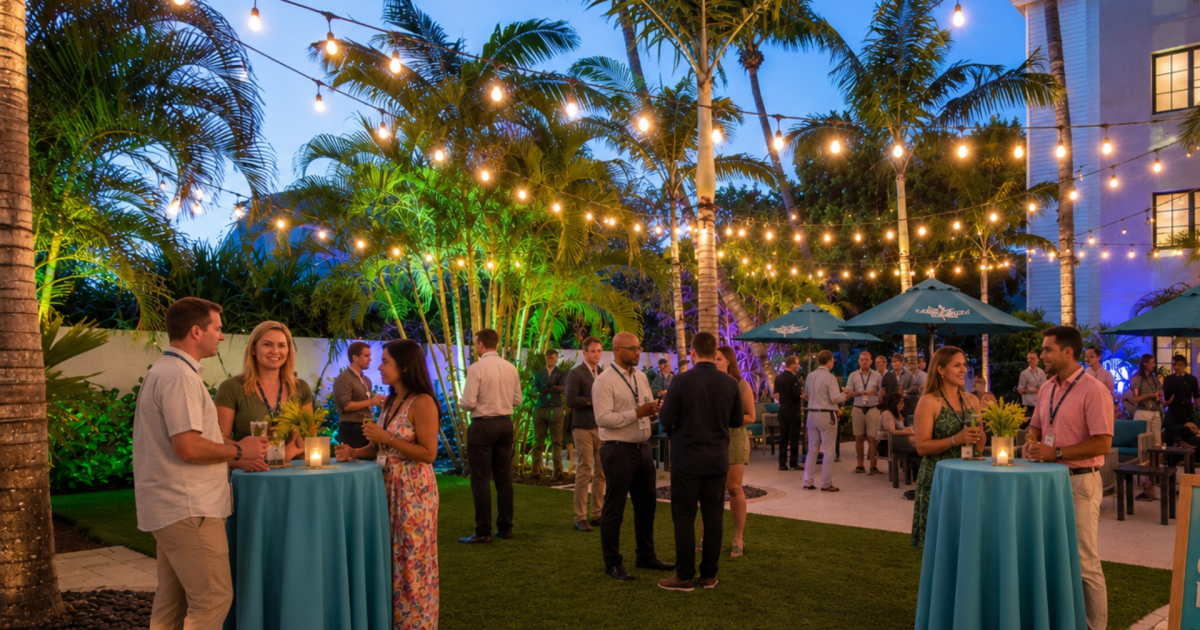 Outdoor event spaces at 5 o'Clock Somewhere Bar & Grill