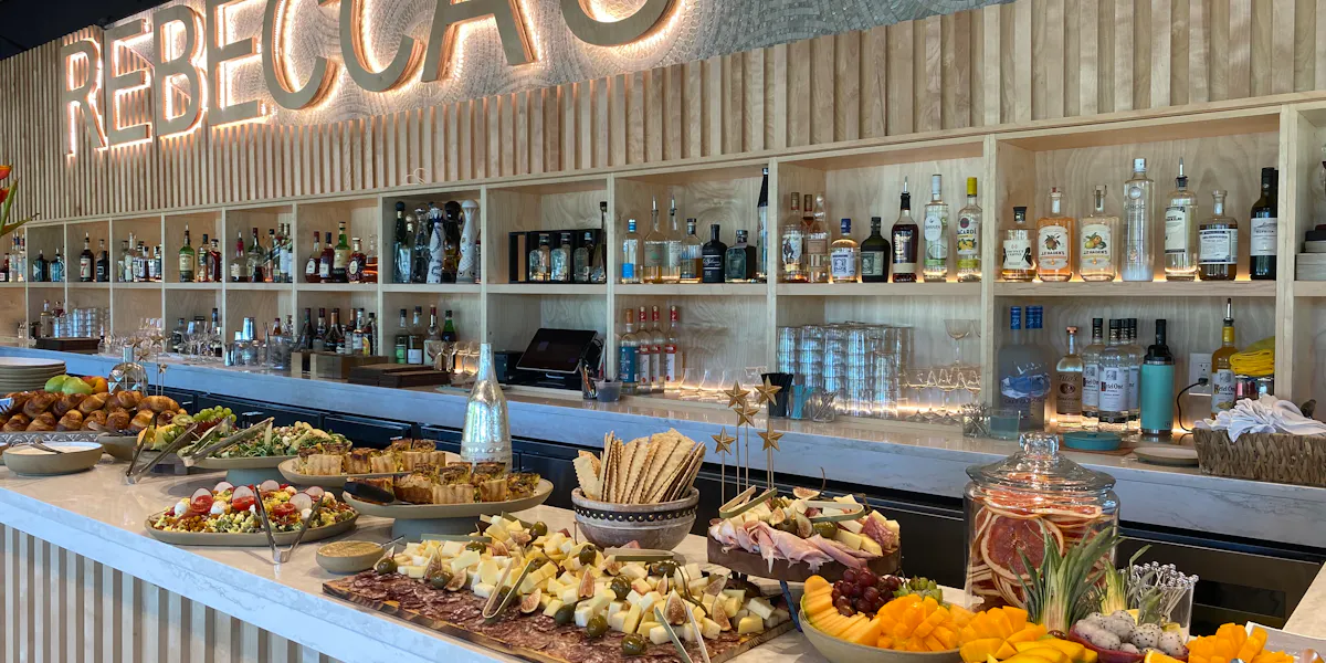 Elegant private rooms at Rebecca’s Wine Bar & Restaurant