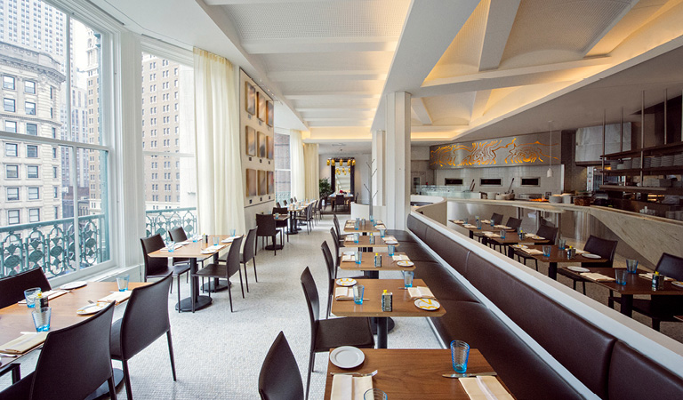 Full dining room space at Stella 34 Trattoria