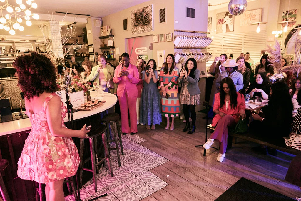 Semi-private space set apart from main dining room at Festivál Café NYC
