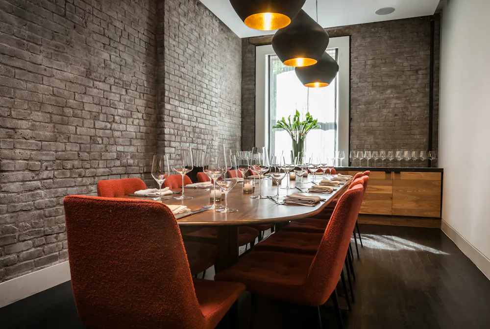 Private dining room at Charlie Bird