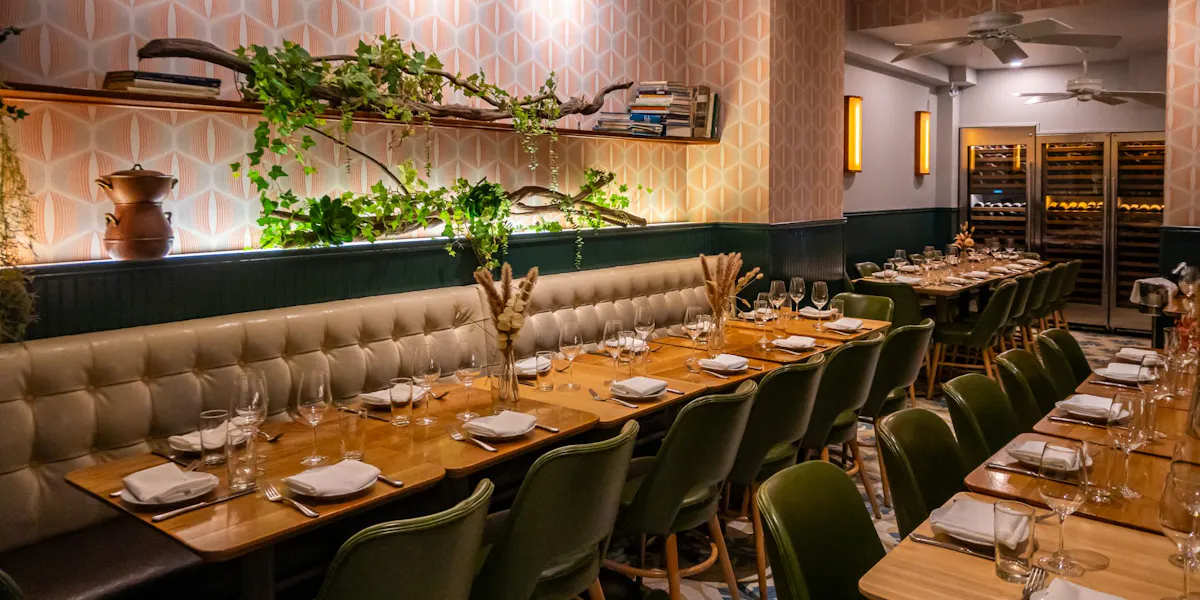 Intimate private dining room at Dagon