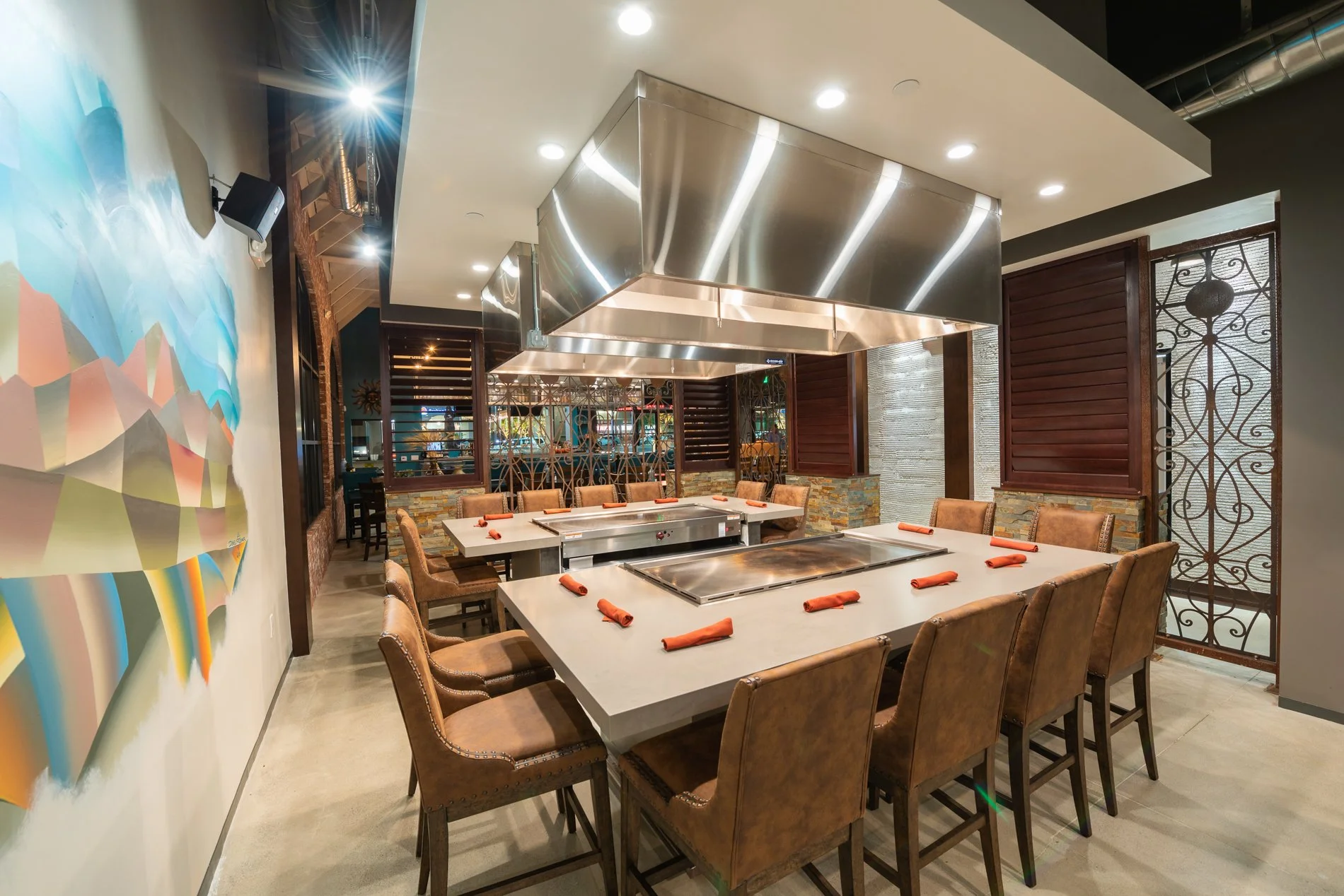 Plancha Room at Descanso Restaurant