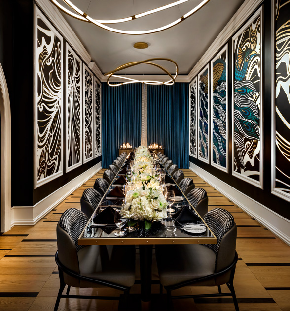 The Peacock Room at Libra Restaurant