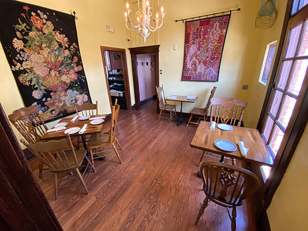 Semi-private dining room at The Farish House