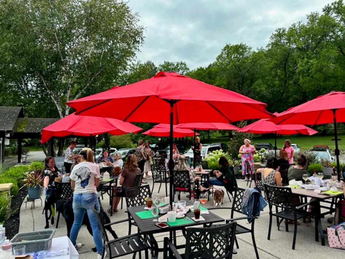 Patio at Wooden Angel Restaurant