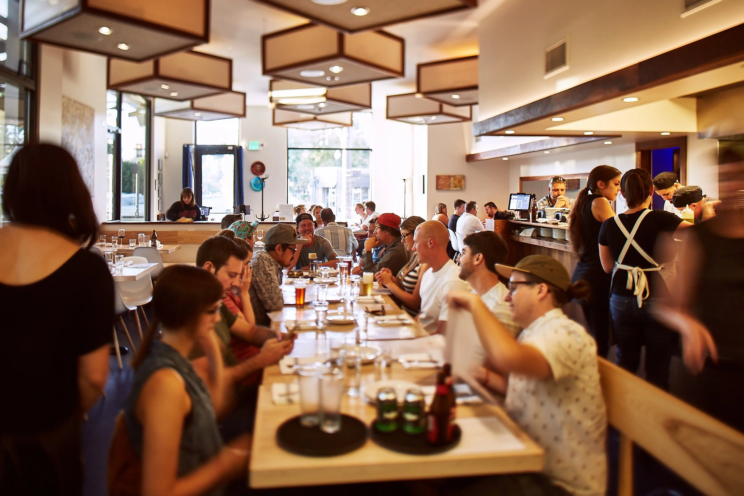 Whole restaurant at Manoli's