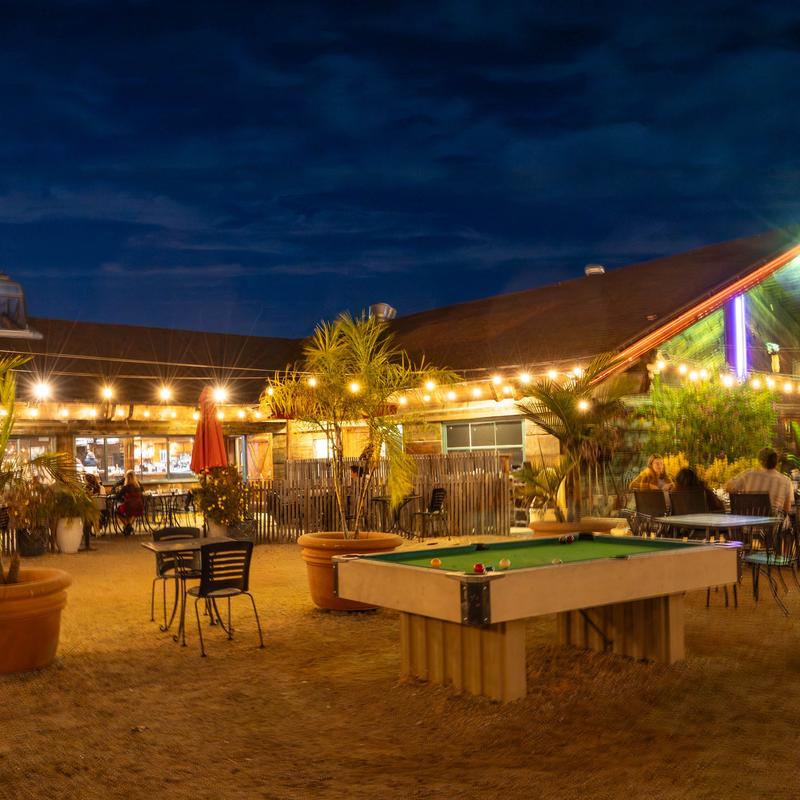 lively patio at Timbers Roadhouse