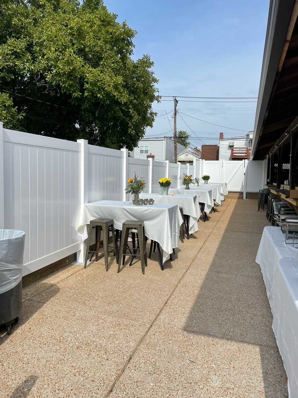 Outdoor Garden at Milo's Bocce Garden