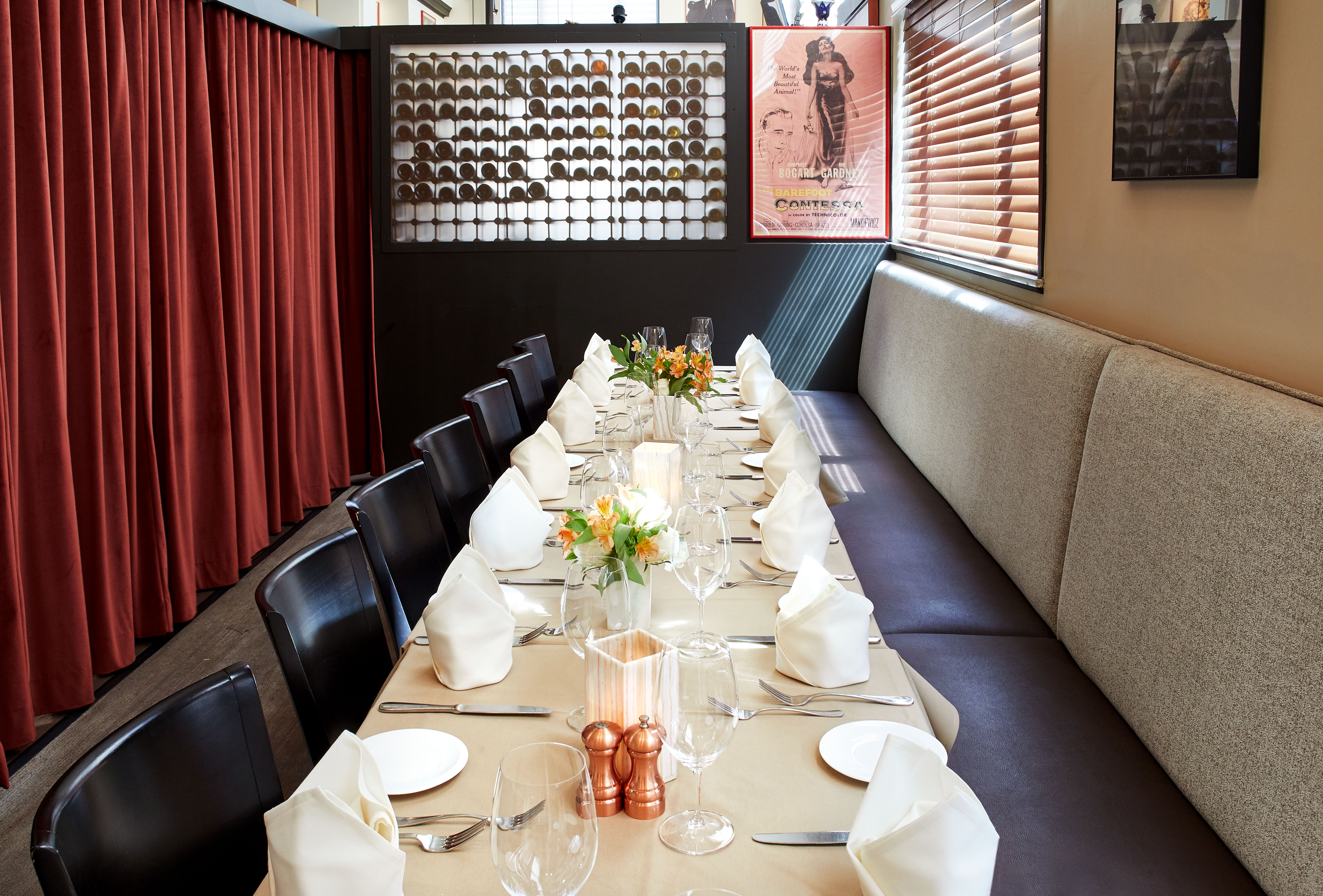 The Casablanca Table at Porterhouse