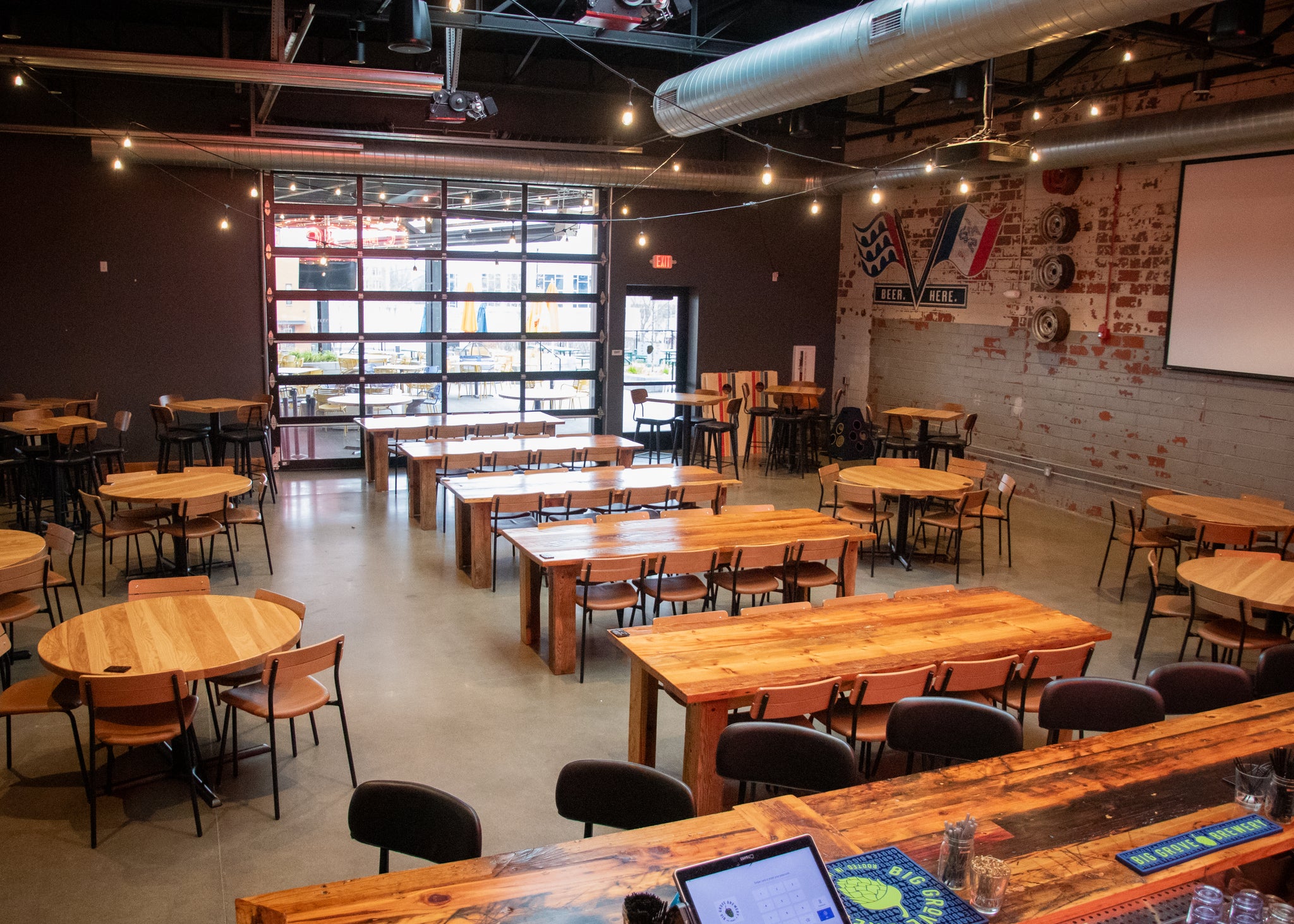 Small Patio at Big Grove Brewery & Taproom