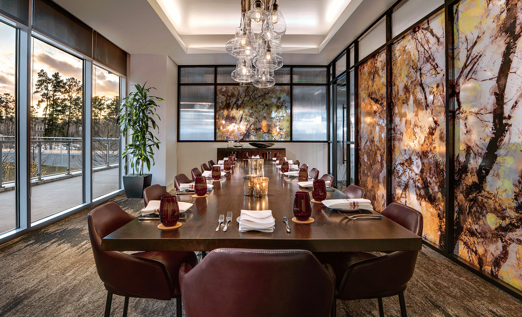 The Waterway Private Dining Room at Sorriso