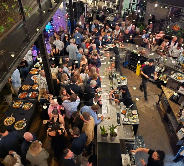 1st Floor Communal Tables at Lucille