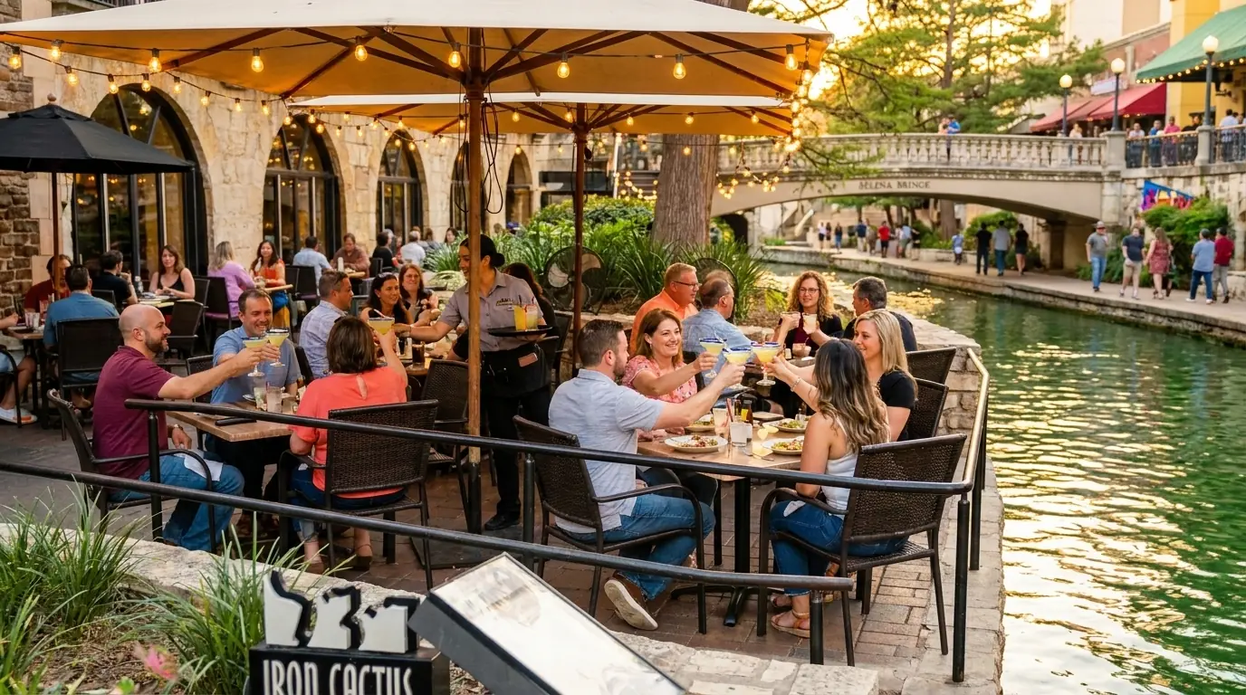 River Walk Patio at Iron Cactus Mexican Restaurant and Margarita Bar