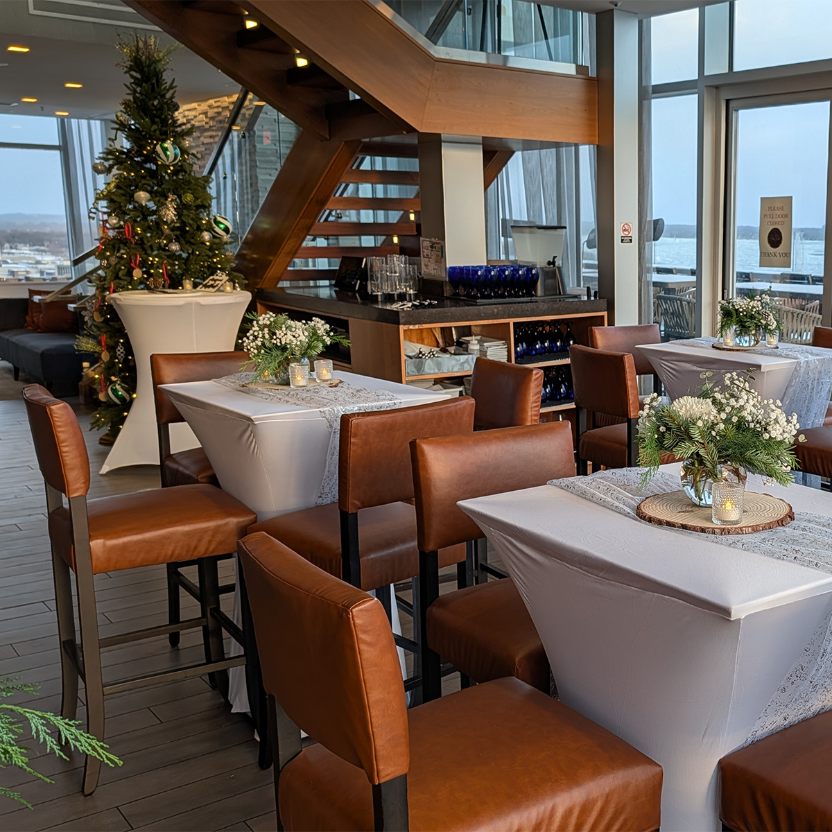 9th Floor – Fireplace Area at Eno Vino Downtown