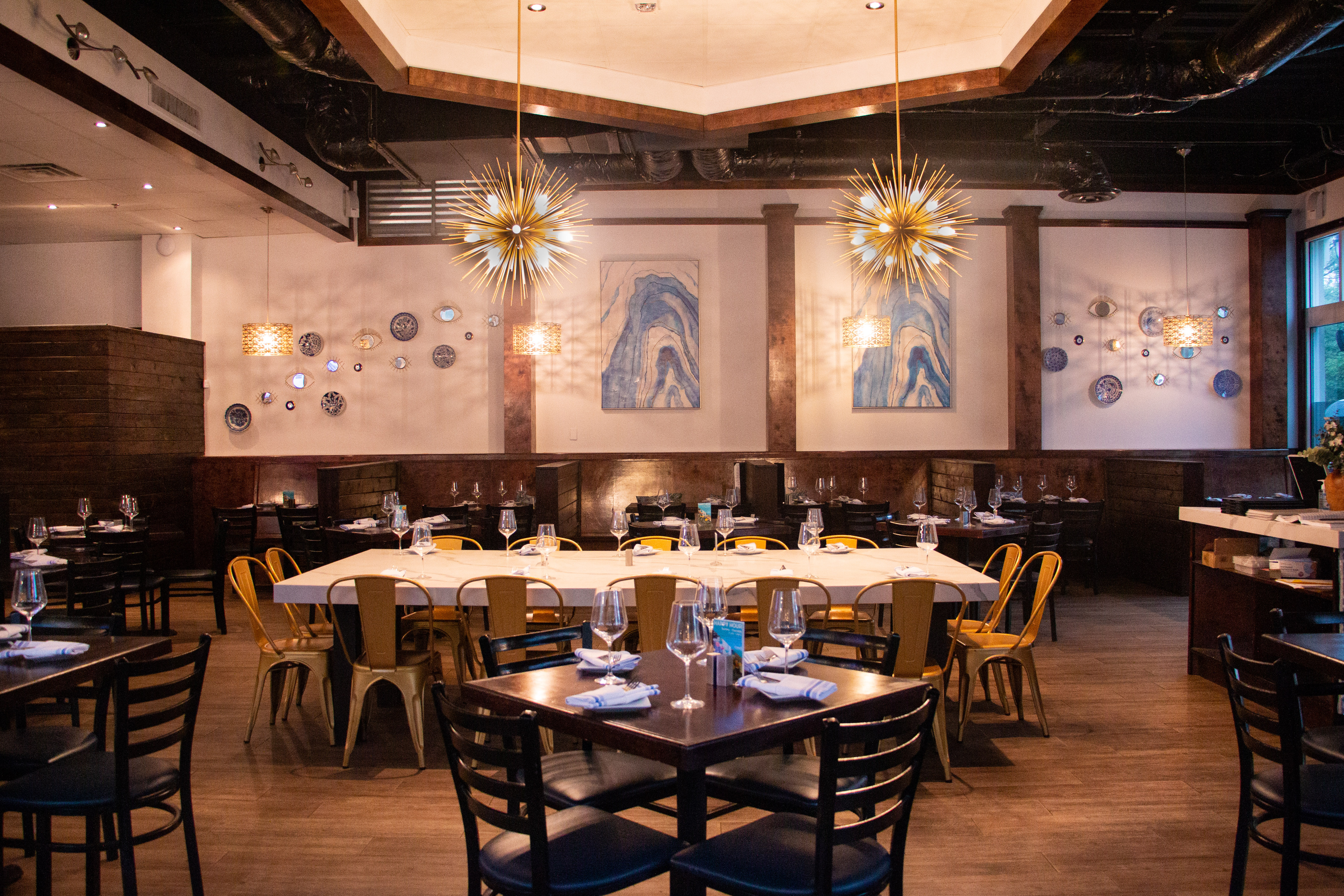 The Bar Booths at Ferah Tex-Med Kitchen