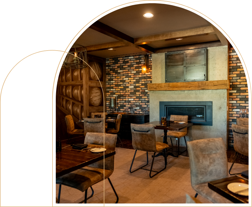 Whiskey lounge private room at the refuge at The Refuge Steakhouse & Bourbon Bar